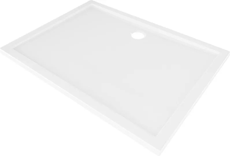 Mexen, Mexen Flow obdĺžniková sprchová vanička slim 100 x 95 cm, biela lesklá, 46R109510