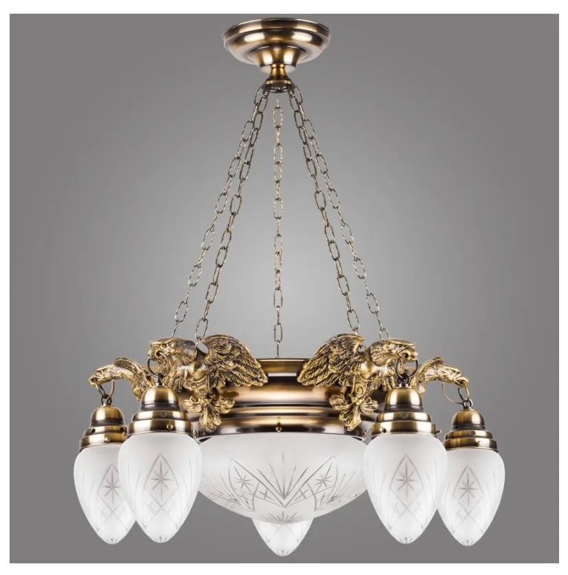 Kemar OW50/P - Luster EAGLE 5xE27/60W/230V + 1xE27/100W/230V