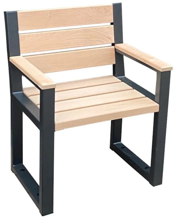 Drevená stolička moderná s opierkami lakťov