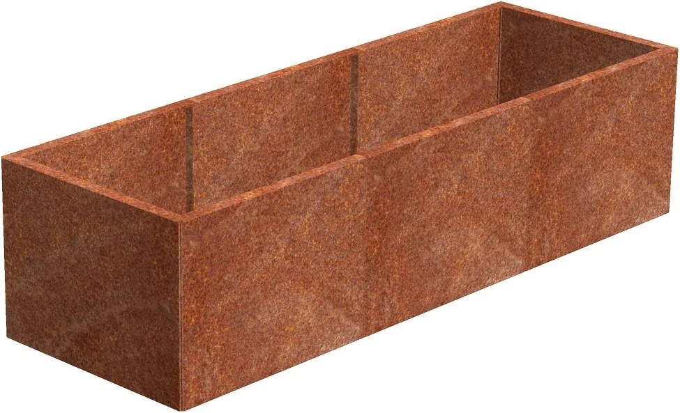 Alto Vyvýšený záhon 69 x 204 x 52 cm, corten CORGARDEN 1011