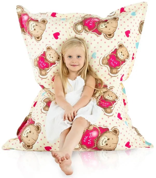 Sedací vak s motívom Macíkov – XL/XXL | Roztomilý doplnok do detskej izby Veľkosť: XL