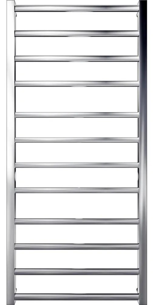 Kúpeľňový rebríkový radiátor TOKIO 260W/230V 120x53 cm nerez/lesklý chróm