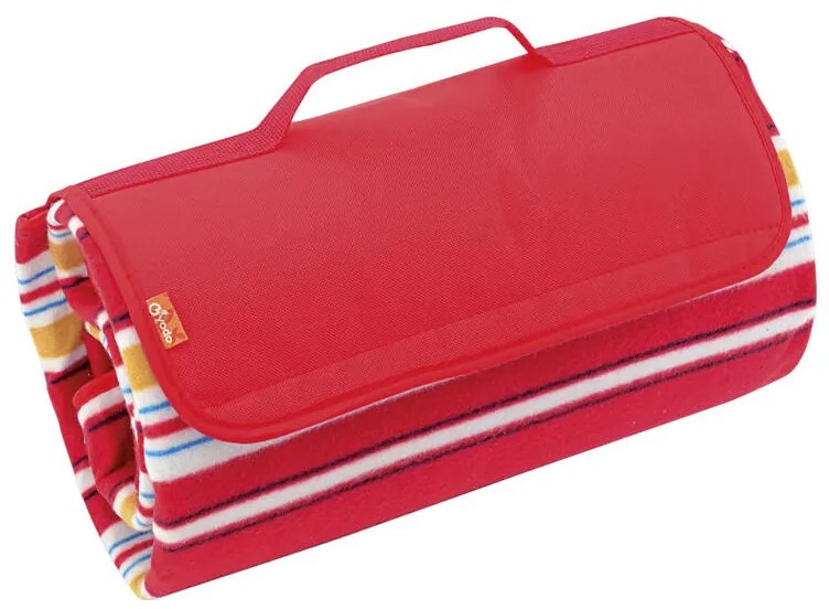 Piknik deka 150 x 135 cm červená