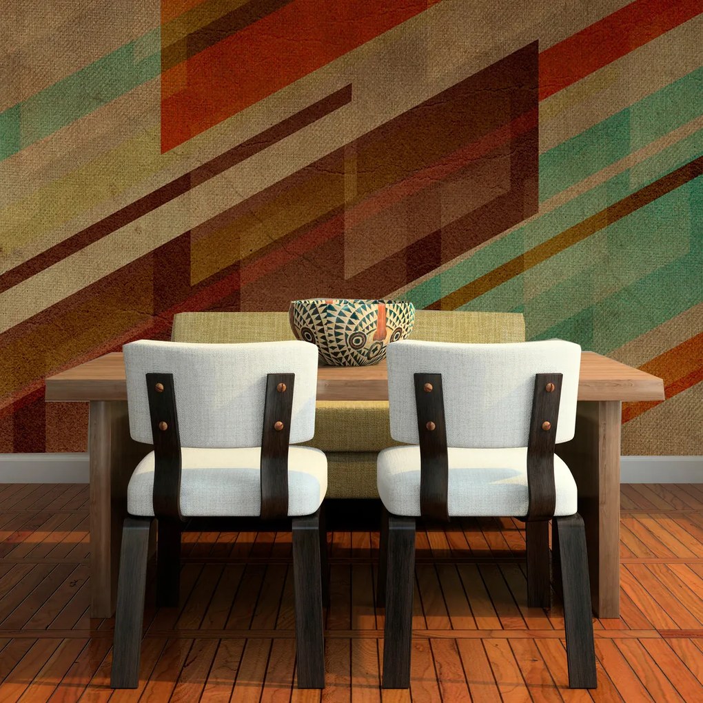Sablio Tapeta Hnedá abstrakcia - 125x75 cm