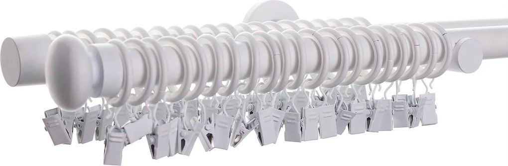 Dvojitá garniža Modern white matt 200 cm