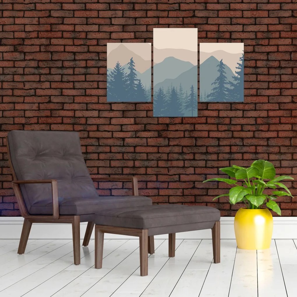 Obraz - Tyrkysové hory N⁰2 (90x60 cm)