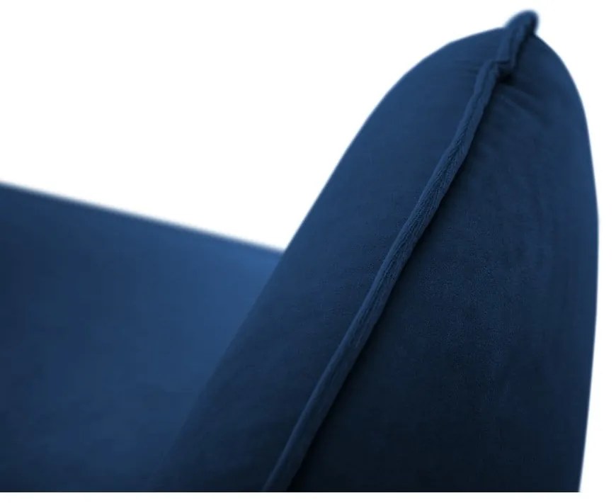 Modrá zamatová pohovka 230 cm Vienna - Cosmopolitan Design