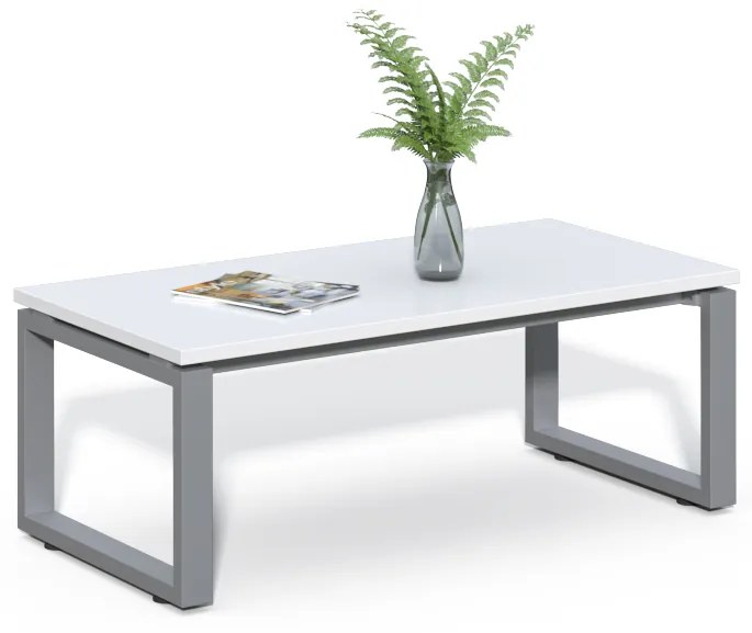 Kancelársky konferenčný stolík Houseland Prime Home 01 120 cm biely