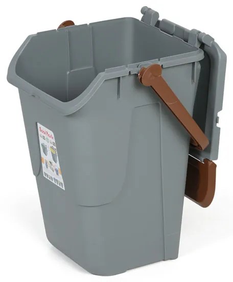 Mobil Plastic Plastový odpadkový kôš na triedenie odpadu ECOLOGY II, 35 l, sivá/hnedá