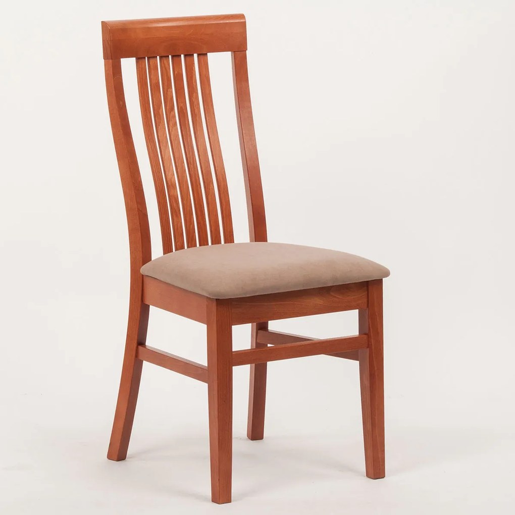 Stima Buková jedálenská stolička Takuna Vyberte odtieň ->: Tmavo hnedá, Vyberte látku ->: VELVET svetlo hnedá 46