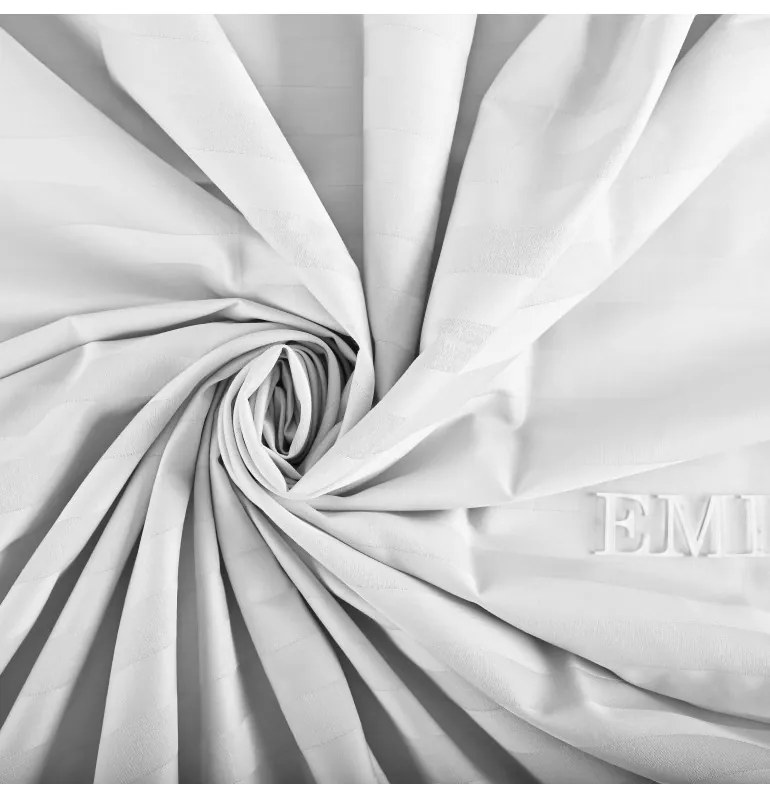 Plachta posteľná pevna damašková biela EMI, Pevná dvojplachta 200x240