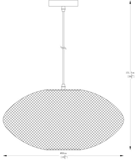 Zuma Line A8032L-GD - Luster na lanku ORION 1xE27/40W/230V zlatá