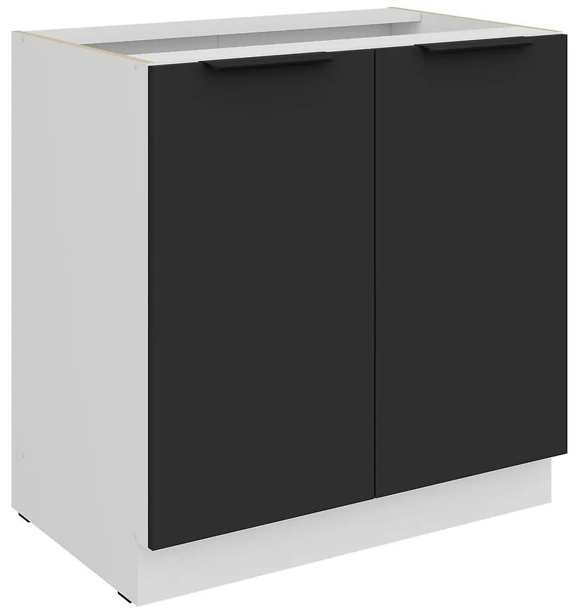 Kuchynská skrinka Aria-Bl/Wh Anti Fingerprint 80d 2f Bb