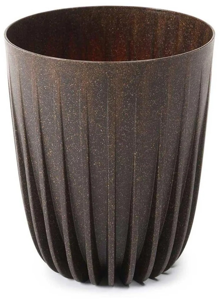 Kvetináč STRIPPED ECO V 30 cm kávovo hnedý