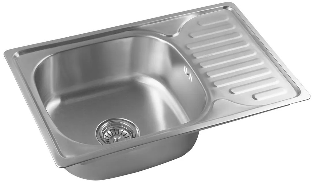 Aqualine Aqualine, Nerezový drez s odkvapom 66x18x42 cm, AQ6642B