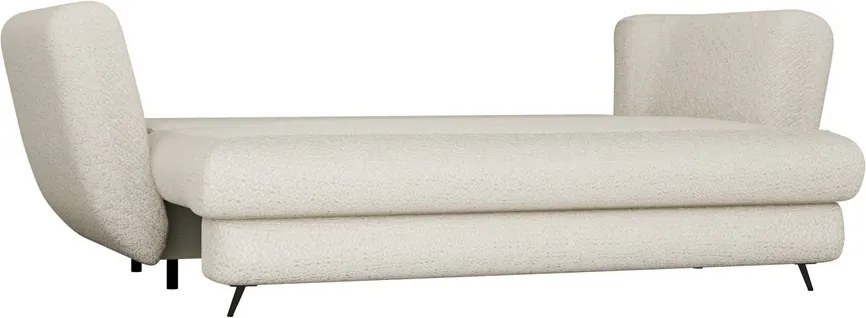 Třímístná rozkládací pohovka Saris 248 cm béžová/černá