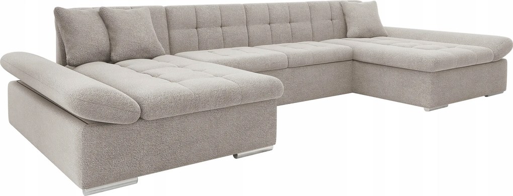 Rohová sedacia súprava Agnara (sivobéžová)