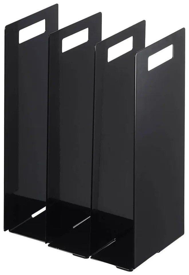 Čierne kovové stojany na uteráky v súprave 2 ks Tower – YAMAZAKI