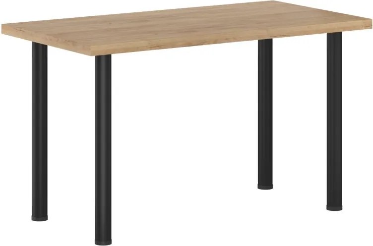 Vintino Jedálenský stôl LUNARO 128 × 67 cm – dub zlatý craft / čierny