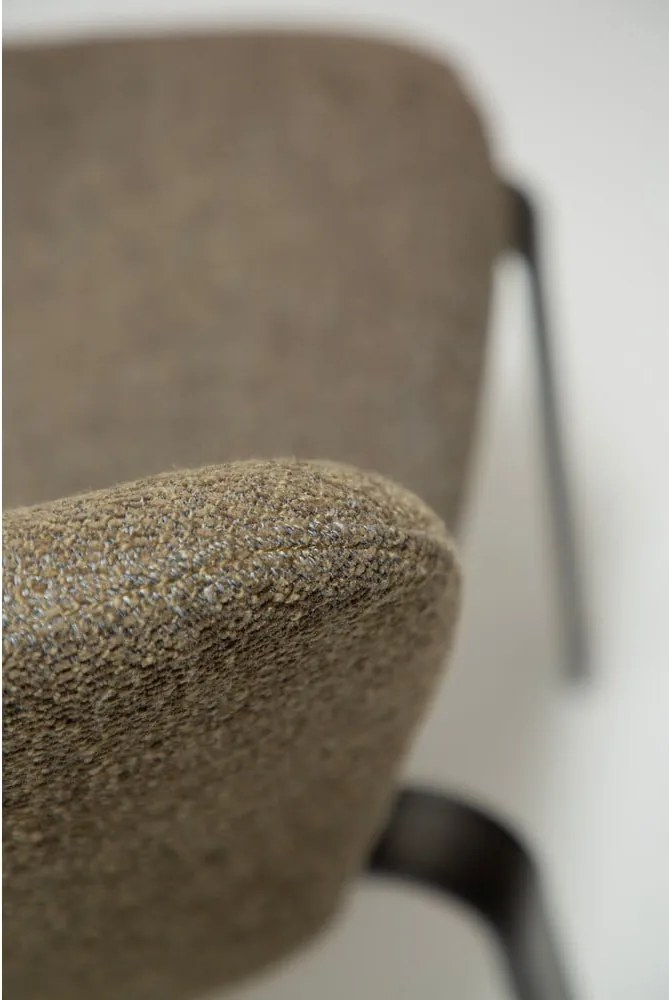 Khaki čalúnená jedálenská stolička Heap – DAN-FORM Denmark