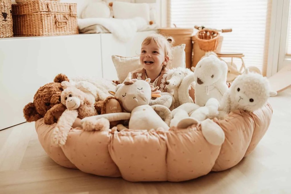 Play&Go Bloom detské hniezdo Organic Fleuri