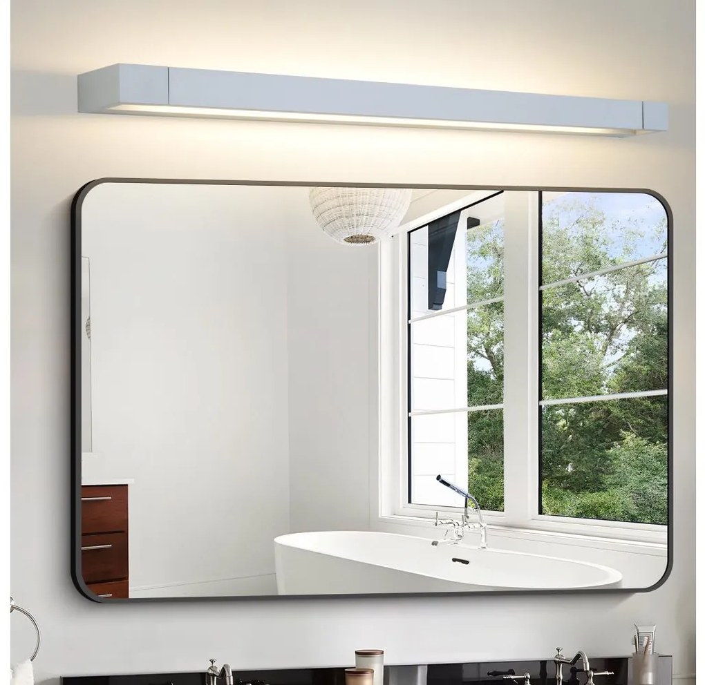 Brilagi-LED Kúpeľňové zrkadlo s osvetlením AQUA LINE LED/24W/230V 90 cm IP44 matný chróm