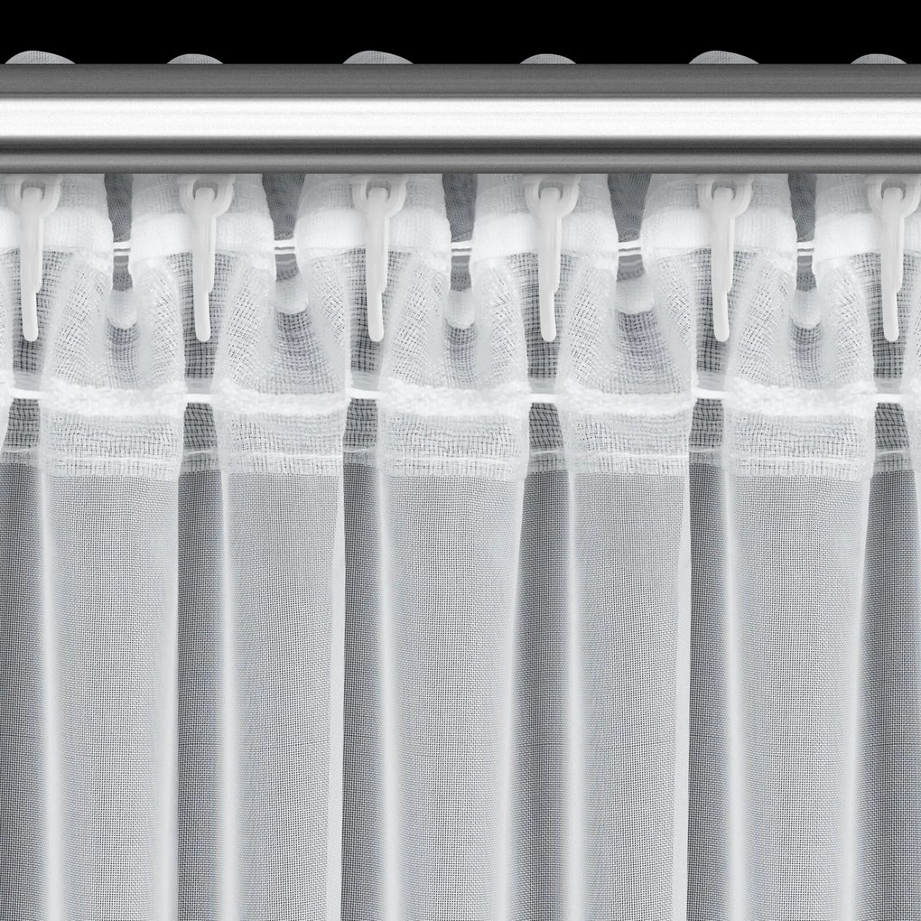 ZÁCLONA NA PÁSKE AGA3 400X145 CM BIELA