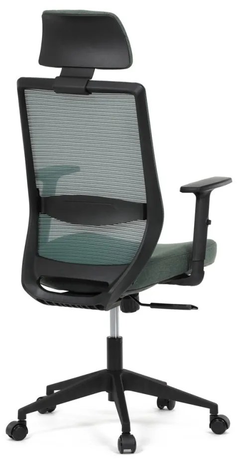 Kancelárska ergonomická stolička SENA — látka, čierna / zelená