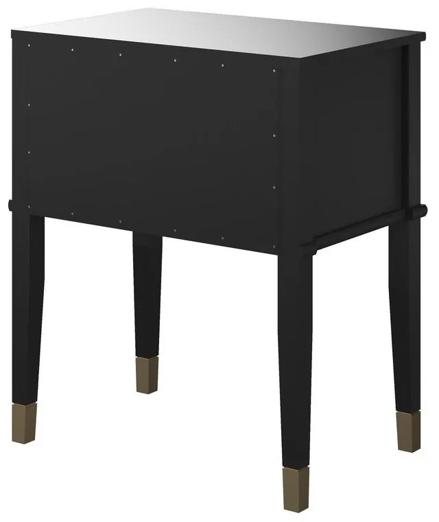Čierny nočný stolík Westerleigh – CosmoLiving by Cosmopolitan