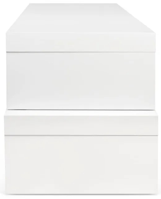 Biely variabilný stolík TemaHome Cliff Walnut