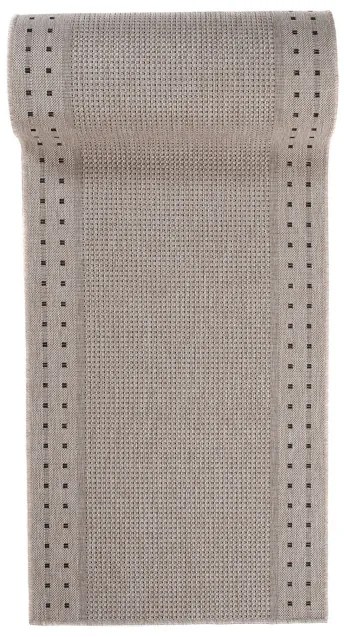 Behúň Floorlux 20329 strieborný / čierny