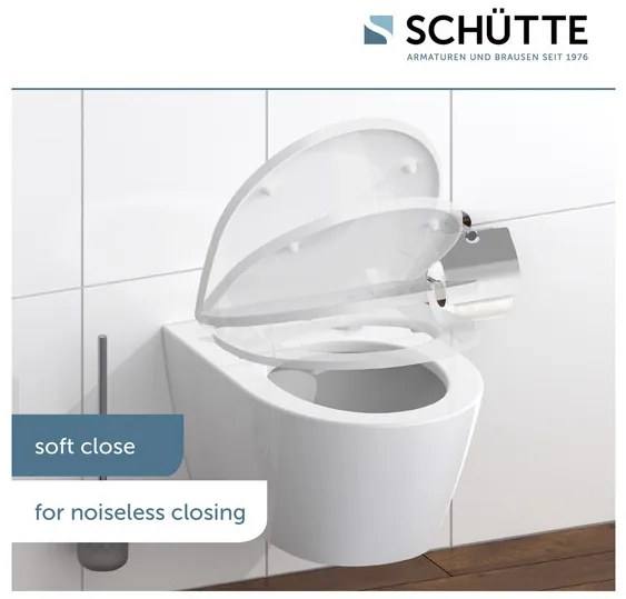 Schütte WC doska so spomaľujúcim mechanizmom (biela vlna)  (100253145)