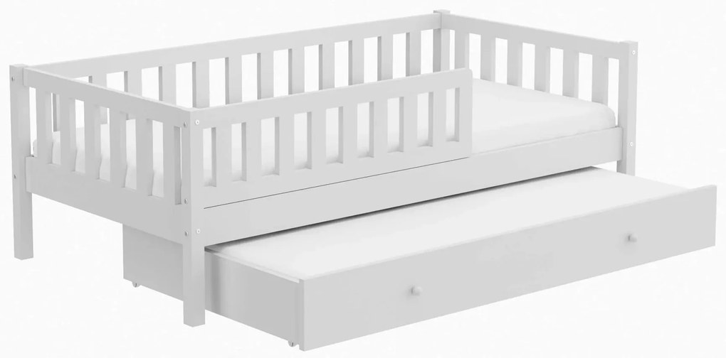 Detská posteľ Lilly Plus 5 s prístelkou / odnímateľnou zábranou - 90 x 180 cm