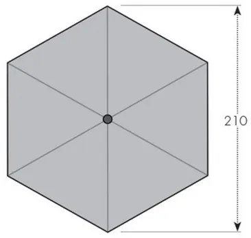 Doppler ACTIVE 210 cm - slnečník s automatickým naklápaním kľučkou - 2. akosť (S277)