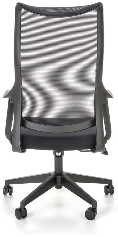 Kancelárska otočná stolička LORETO - sieť, čierna