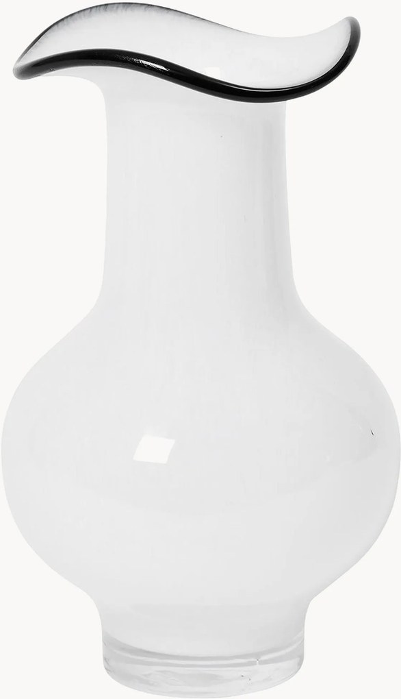 Ručne fúkaná sklenená váza Mirja, V 26 cm