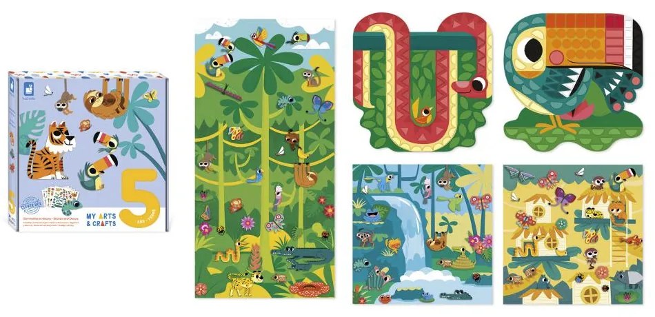 My arts&crafts - Samolepky - Zvieratká z džungle