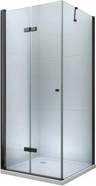 Mexen LIMA sprchovací kút 90x90cm, číre sklo, čierny rám, 856-090-090-70-00
