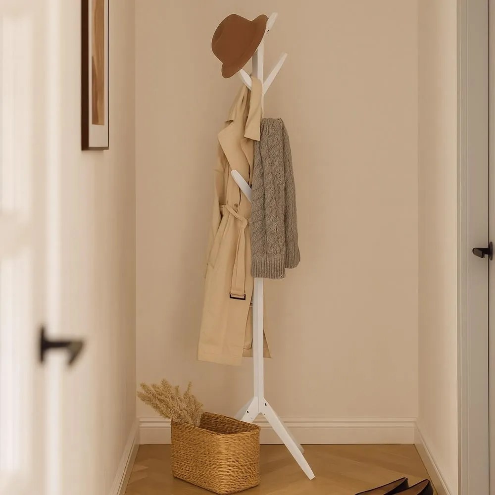 Stojanový vešiak AVENBERG BRANCH biely