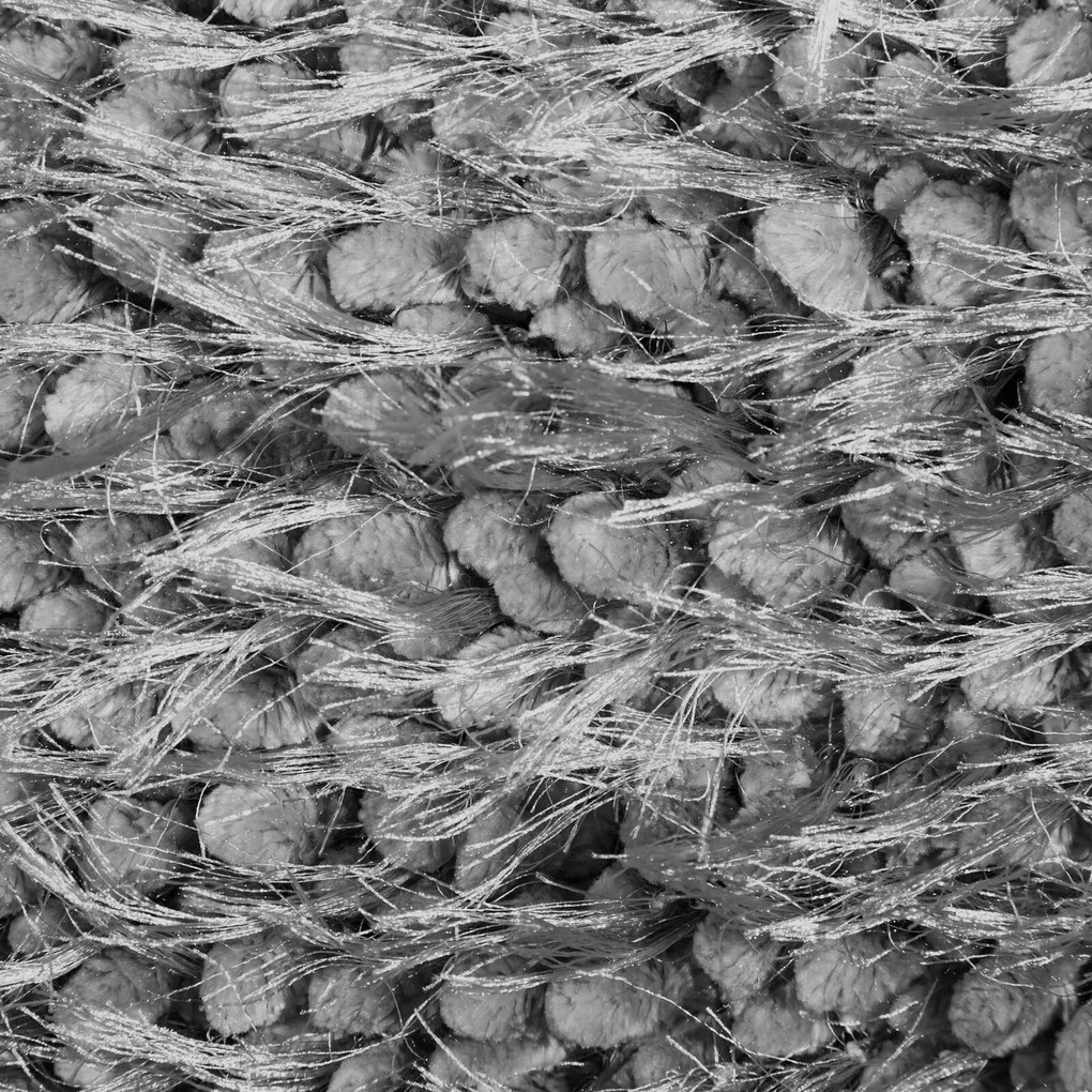 CHLPATÁ DEKORAČNÁ OBLIEČKA NA VANKÚŠ KORAL 40X40 CM SIVÁ