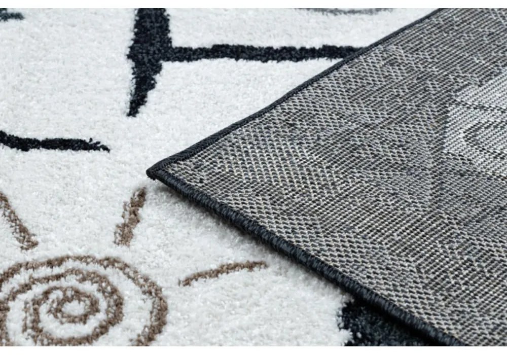 Detský kusový koberec Skákací panák čierny 80x150cm