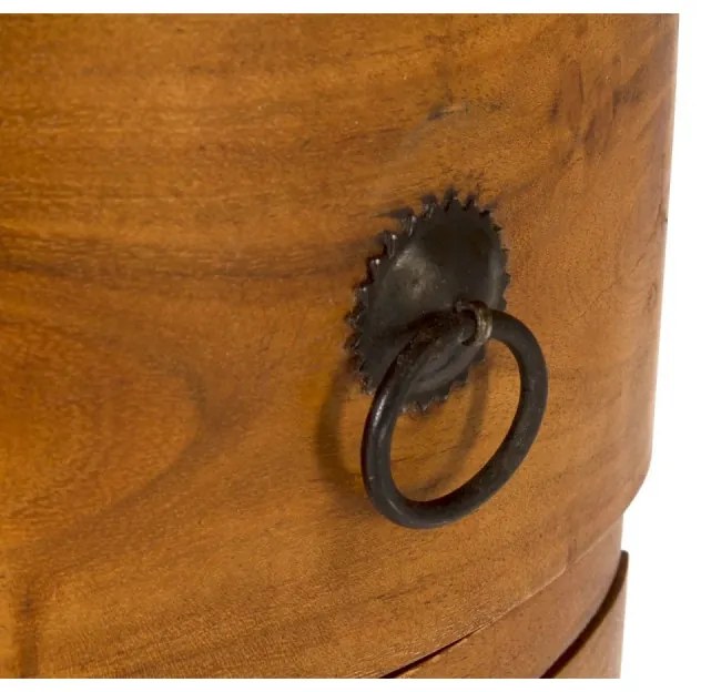 furniture-nabytek.cz - Masívna komoda Texas z akácie, lakovaná, prírodná – 32×32×76 cm
