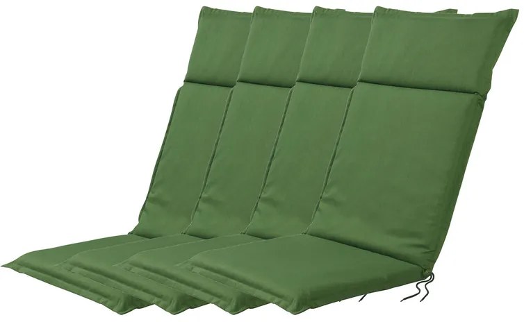 Livarno home Podložka na ležadlo Houston, 120 x 50 x 4 cm, zelená, 4 kusy  (800003525)