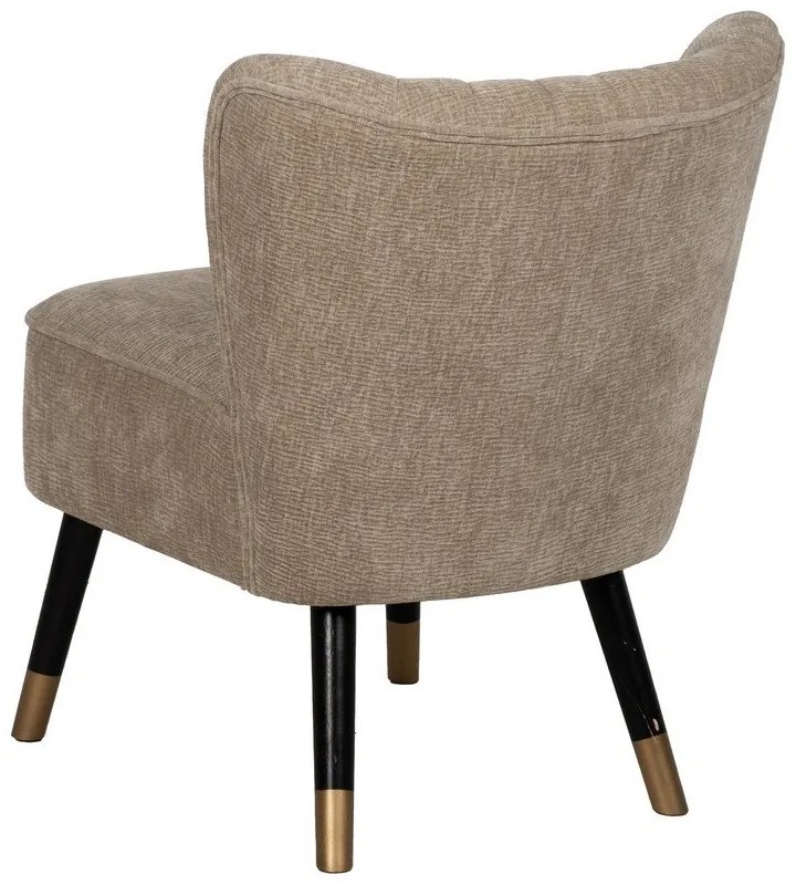 Béžové ženilkové kreslo Glam – Ixia