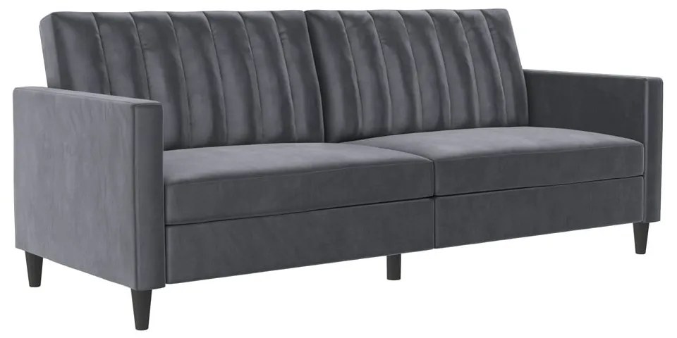 Sivá zamatová pohovka 207 cm Celine – Støraa