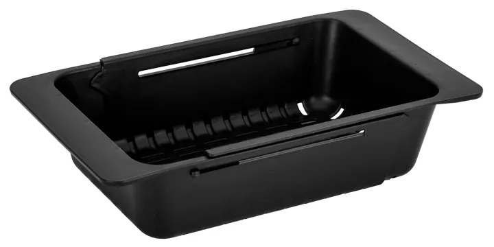 Gamma Gamma, teleskopický košík do drezu, čierna matná, GMA-KOP-BK