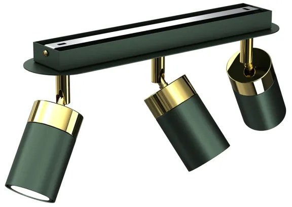 Brilagi - Bodové svietidlo POKER 3xGU10/25W/230V zelená