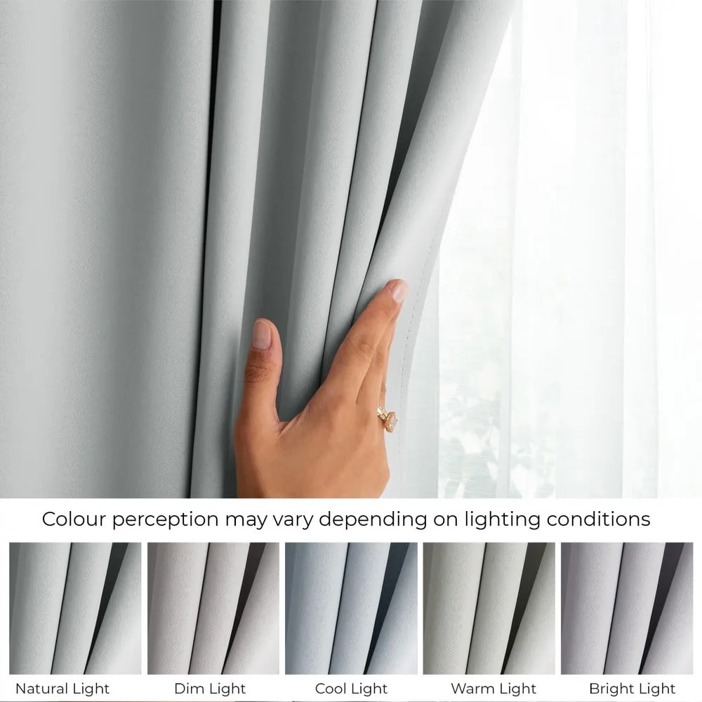 Svetlosivý zatemňovací termo záves 140x270 cm Pleat – Restilo