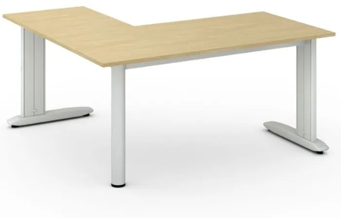 Kancelársky stôl PRIMO FLEXIBLE L 1600 x 1600 mm, breza