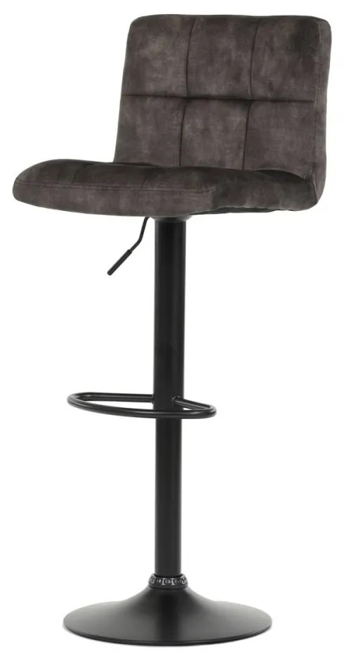 Barová stolička TART — látka, kov, hnedá